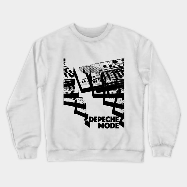 Depeche Mode 80s Original Retro Tribute Artwork Design Crewneck Sweatshirt by DankFutura